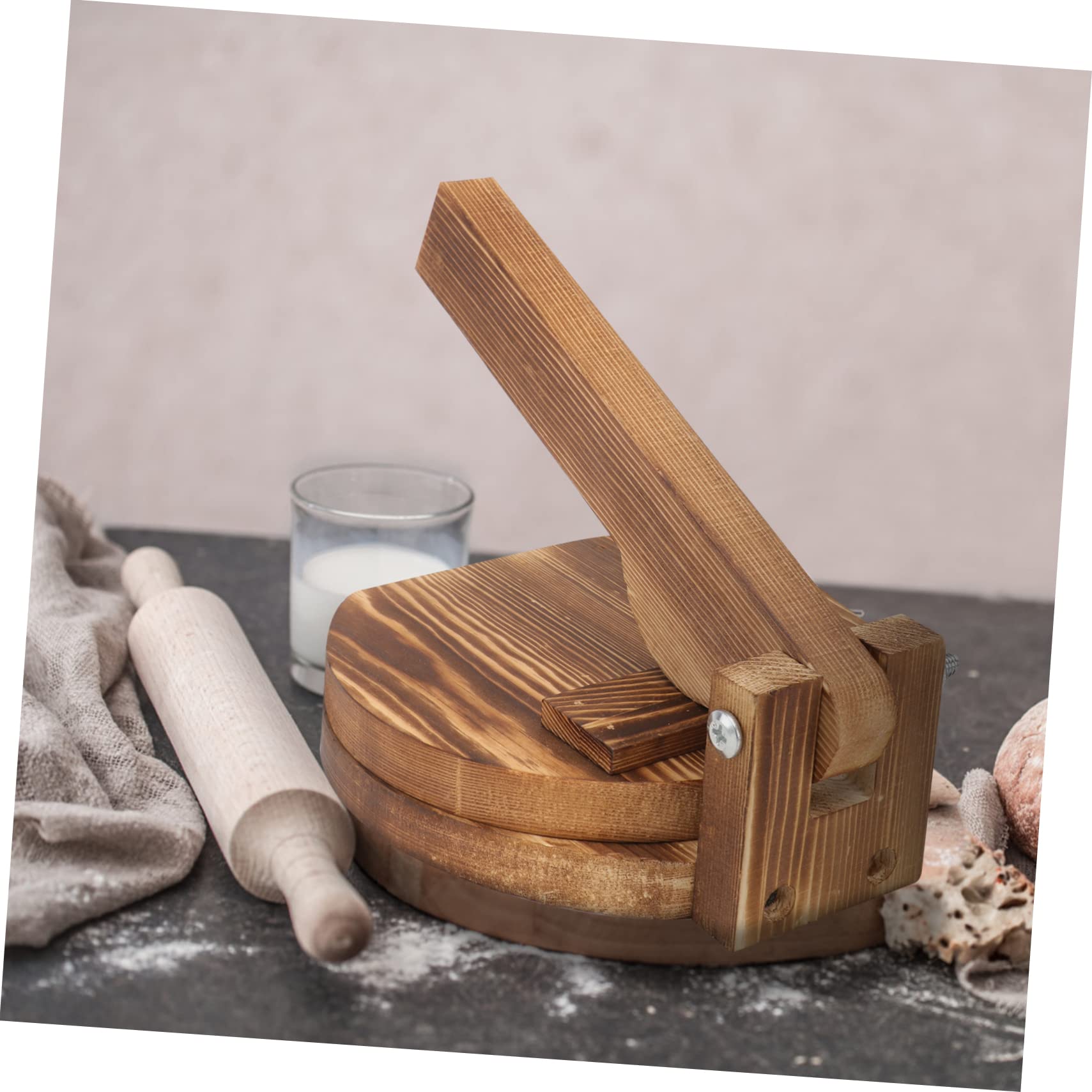 Alipis Dough Presser Tool Wooden Dumpling Wrapper Maker Dumpling Skin Press Kitchen Artifact