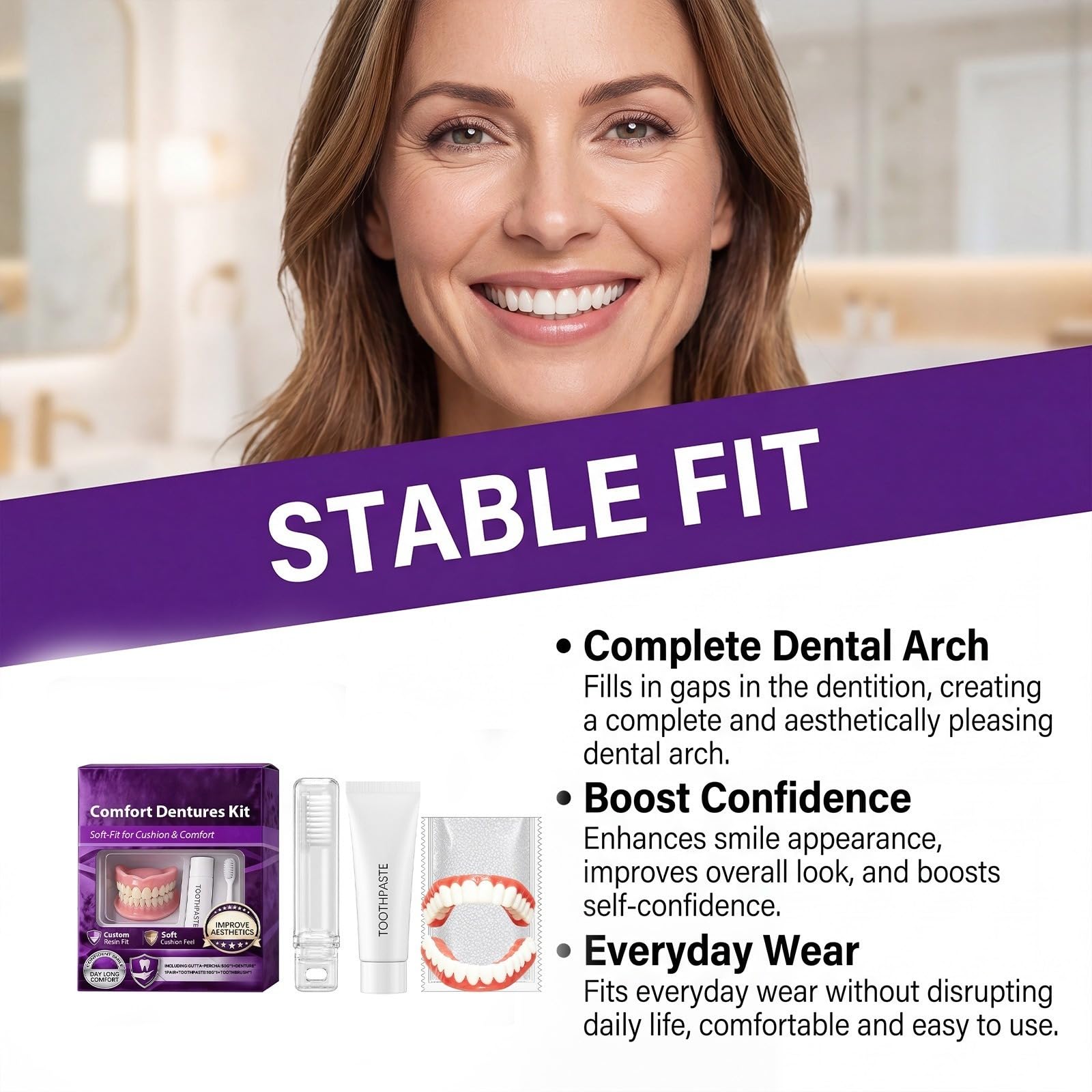 Dentier silicone，Prothèse amovible réaliste，Prothese dentaire silicone，dent