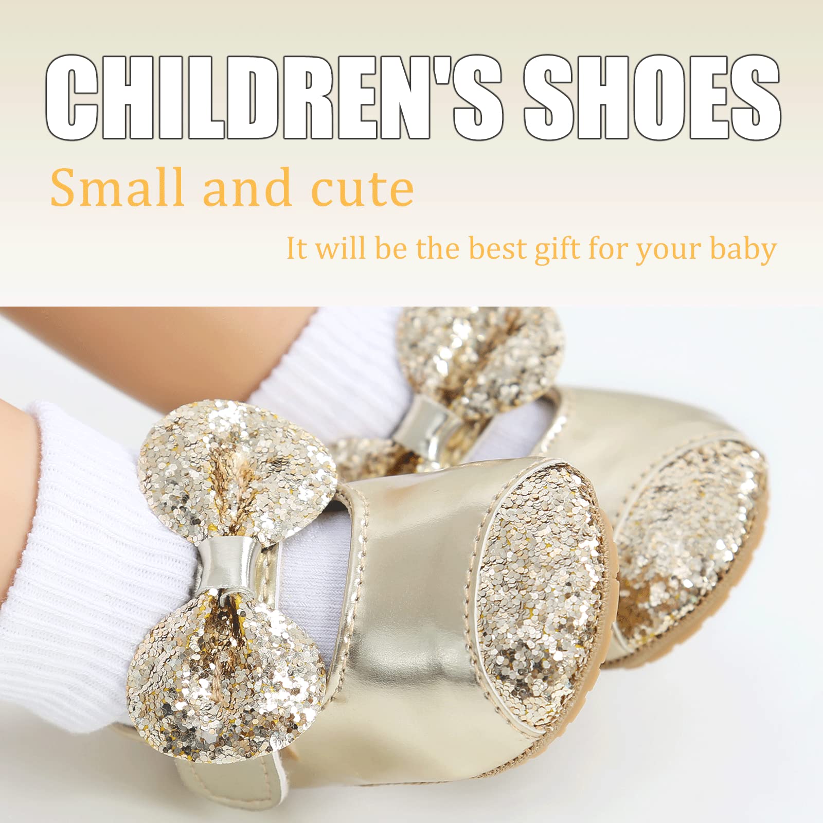 Baby Girls First Walking Shoes Mary Jane PU Leather Anti-Slip Princess Shoes Infant Baby Shoes — view 32