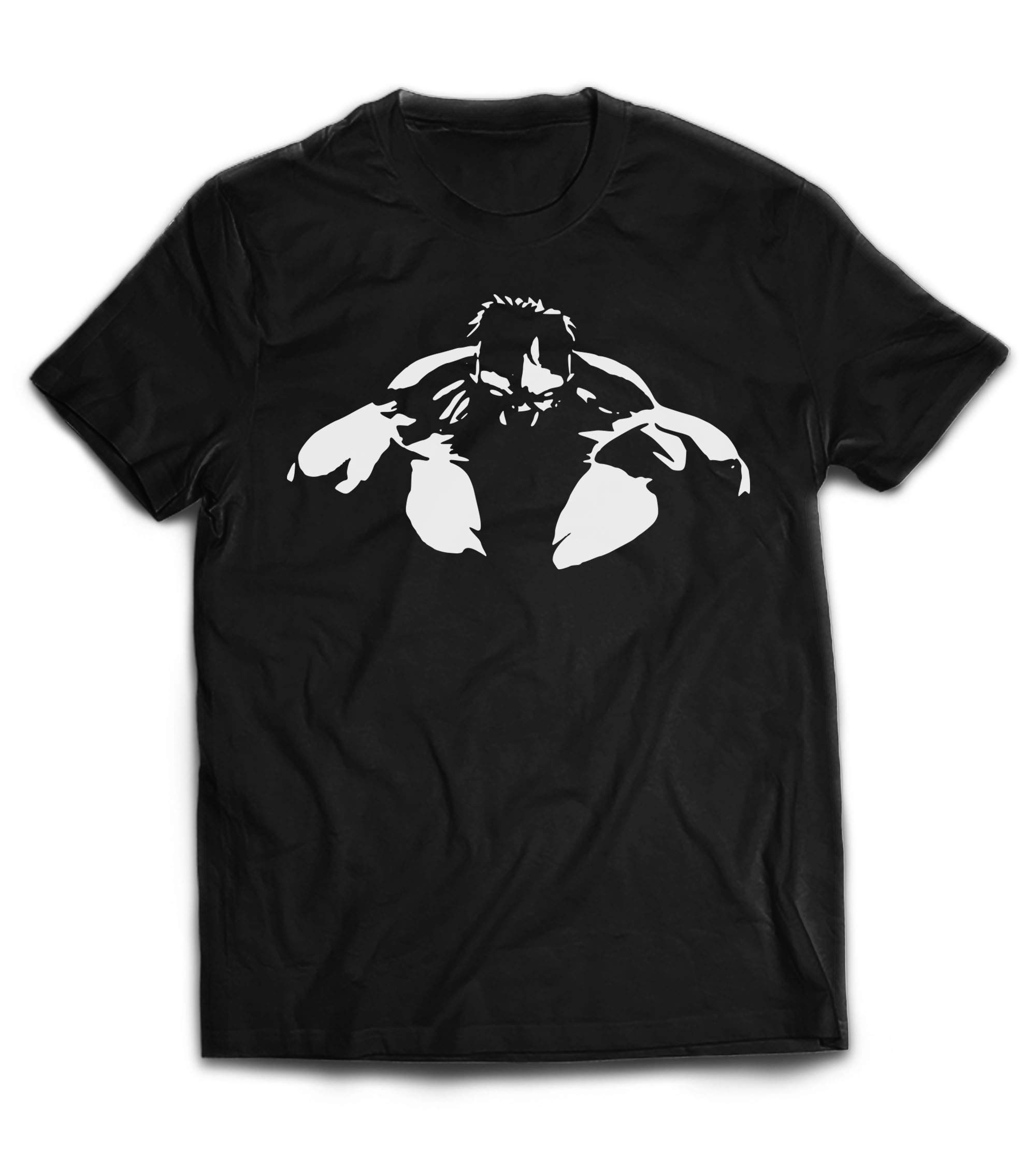 Crazy Beast Clothing Women's Large New Mens Beast Front Gym T-Shirt - Training Top - Sports - Bodybuilding Casual Loose Fit Top (L)