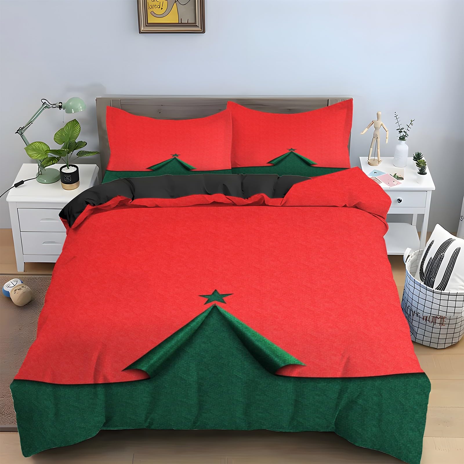 Housse de couette 200x200 pour une décoration du Nouvel An chaleureuse en famille