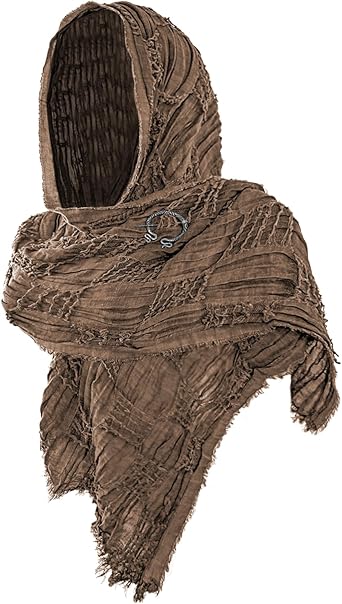 Halloween Hooded Cape Viking Costume,Medieval Hooded Cloak,Vintage Viking Clothing Accessories,Renaissance Accessories
