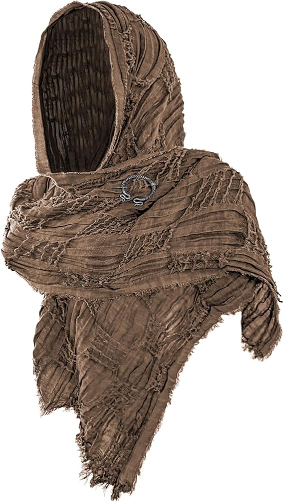 Halloween Hooded Cape Viking Costume,Medieval Hooded Cloak,Vintage Viking Clothing Accessories,Renaissance Accessories