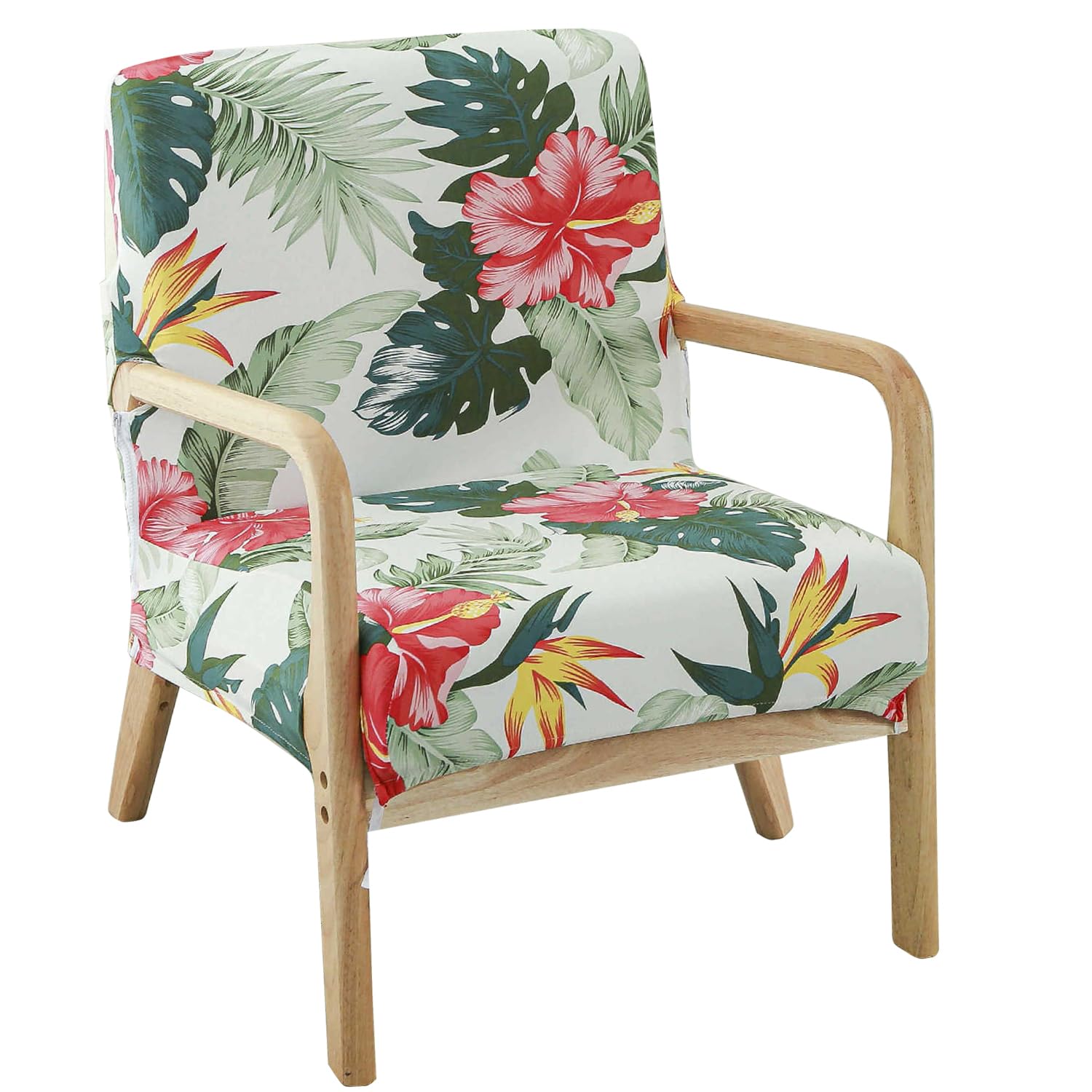 Deisy Dee Printed Mid-Century Modern Chair Cover