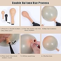 Vista 3 de Kit de arco de guirnalda de globos bohemios, kit de arco de globos de 147 piezas, guirnalda de globos rosa pastel, guirnalda de globos rosa