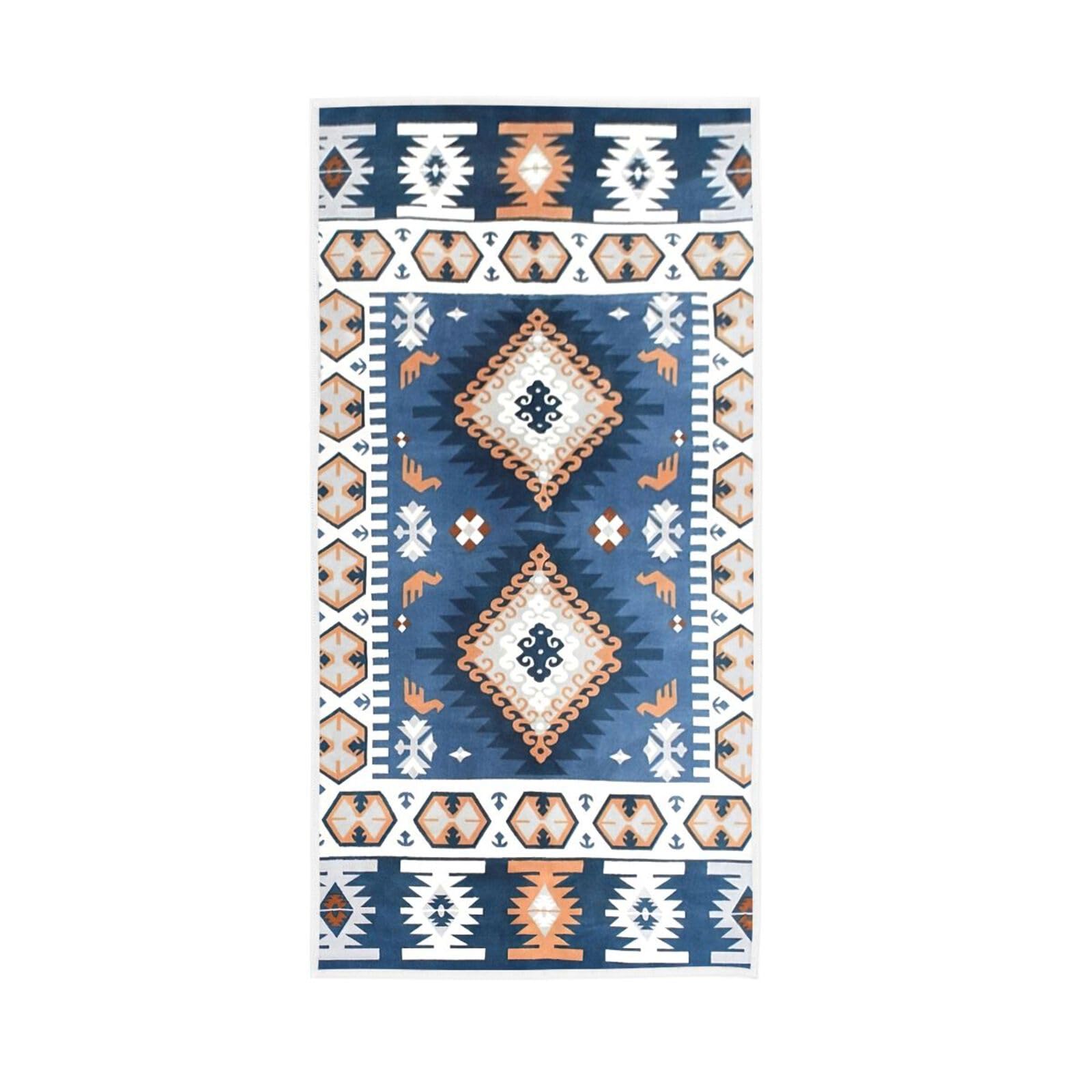 HUYGD Bohemian Hotel Towels, 15 x 30 Inch Decorative Bath Towels Pedicure Towels Guest Hand Towel