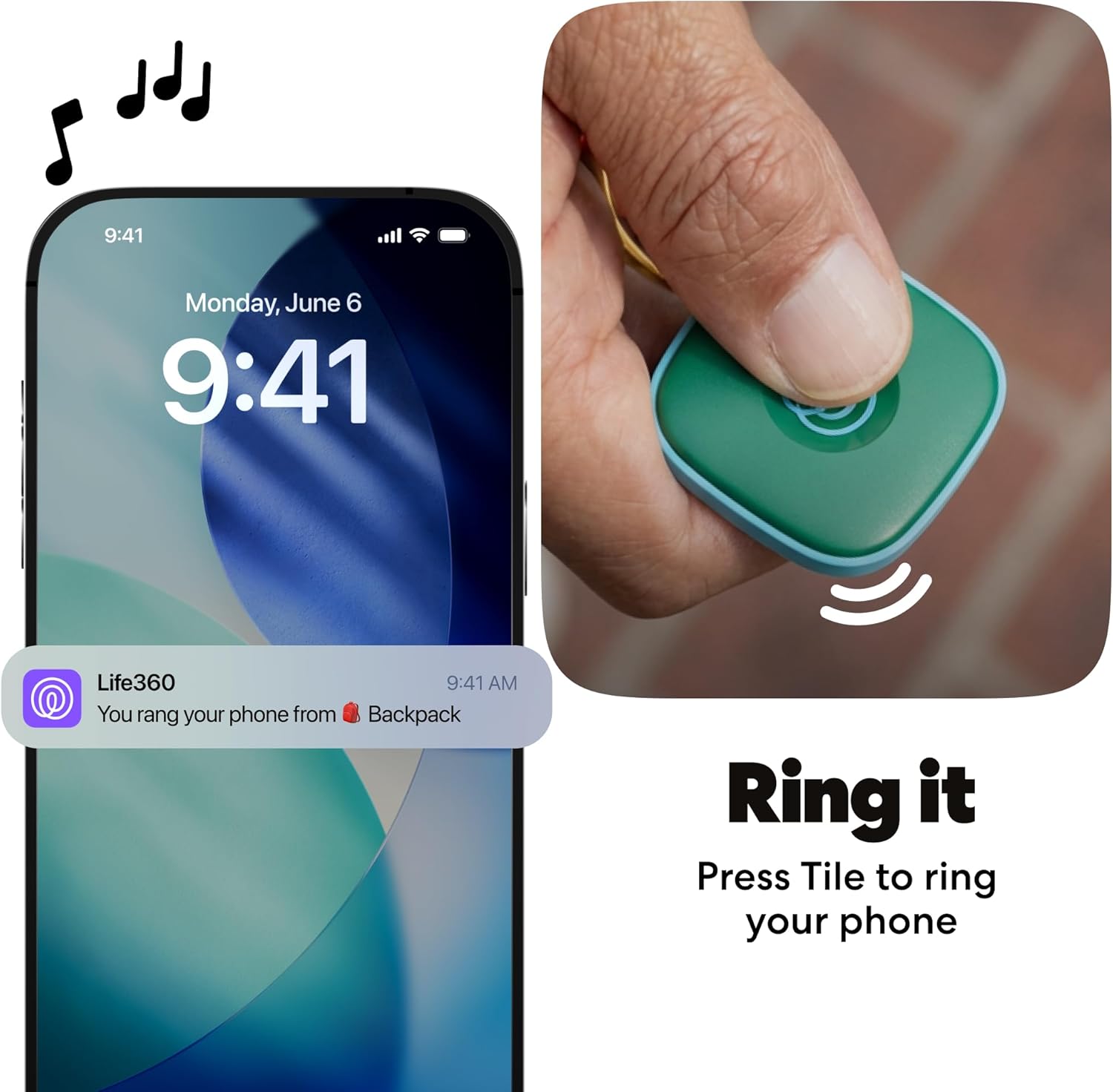 Life360 Tile - Bluetooth Tracker, Keys Finder and Item Locator for Keys, Bags and More. Phone Finder. Both iOS and Android Compatible. 4-Pack (Colors) - Image 4
