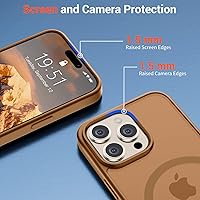 Vista 1054 de SUPFINE Funda magnética para iPhone 11 (compatible con MagSafe) (protección contra caídas de grado militar), translúcida mate a prueba de golpes