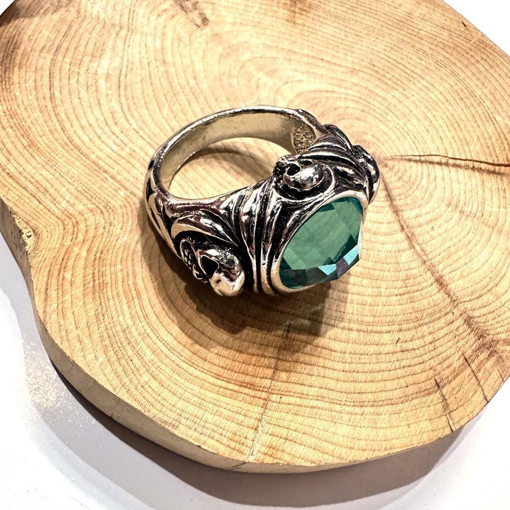 Vintage Pirates Skull Ring Captain Jack Death Sparrow Ring Cosplay Props Hallowmas Costume Accessories