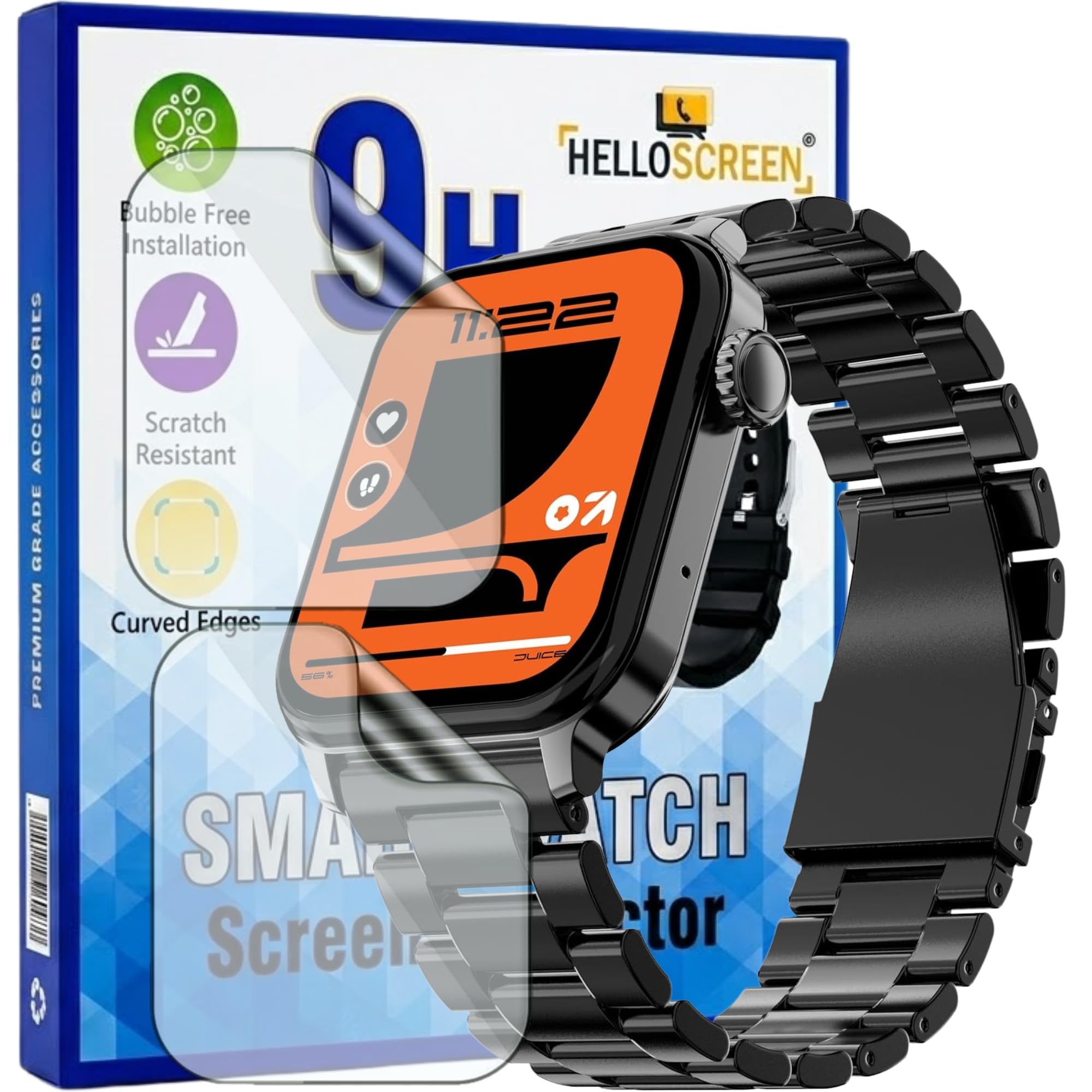 Casio F-91W Screen Protector - 2 Pack, Scratch Resistant -22 Casio F-91W Screen Protector - 2 Pack, Scratch Resistant -22