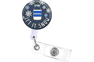 CRNA Retractable Badge Holder with Alligator Clip for Anesthetists and Nurses (ZJK426)