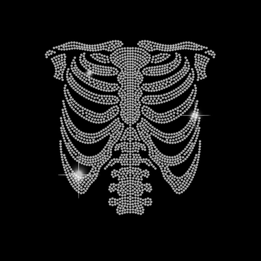 Amazon.com: SUPERDANT Halloween Rib Skeleton Iron on
