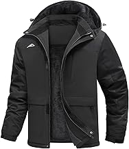 Svanco Vestes de Ski Homme Parka Hiver Chaud Imperméable Manteau Coupe Vent Blouson De Ski à Capuche