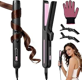 Chapinha Profissional, Com configuração de ar frio e placas flutuantes 3D, 15 Aquecimento rápido e desligamento automático seguro, Configurações de 5 temperaturas, Para todos os tipos de cabelo