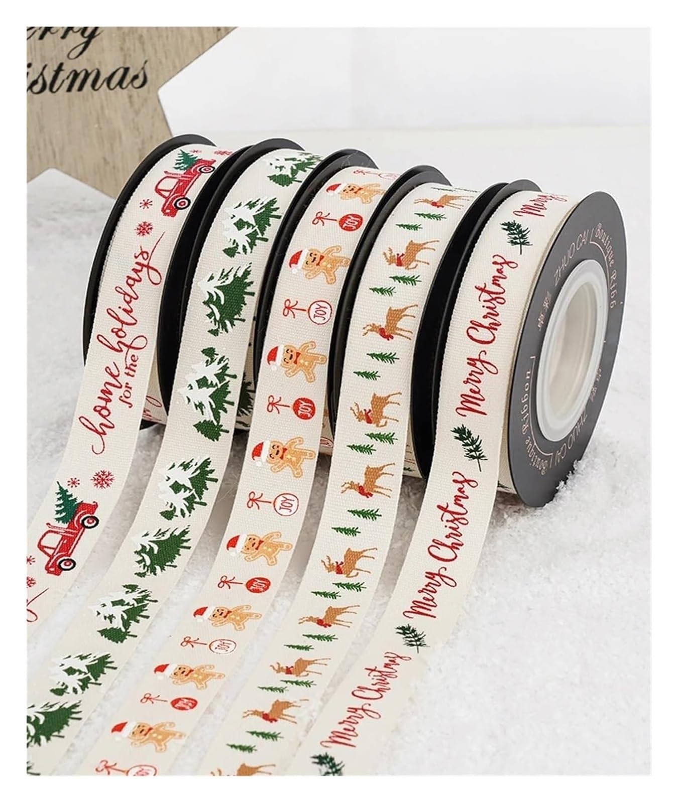 Cintas para envolver tartas, Cinta for envolver pasteles 1,6 cm x 9 m(Color E)