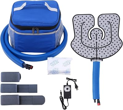 Cold Therapy System Machine, Portable Ice Therapy Machine for Knee Replacement, Post-Surgery Recovery, Cryotherapy Freeze Kit with Universal Pad for Knee, Ankle, Shoulder