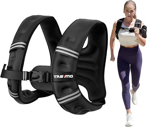 Weighted Vest, 6lb/8lb/12lb/16lb/20lb/25lb Weighted Vest Woman with Detachable Phone Pouch,
