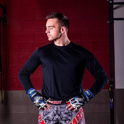 Miniatura 5 de MRX MMA - Guantes de agarre para hombres, artes marciales, entrenamiento de lucha, guantes de lucha