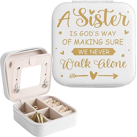 Sister Jewelry Travel Case: A Treasured Gift for Your Special Bond