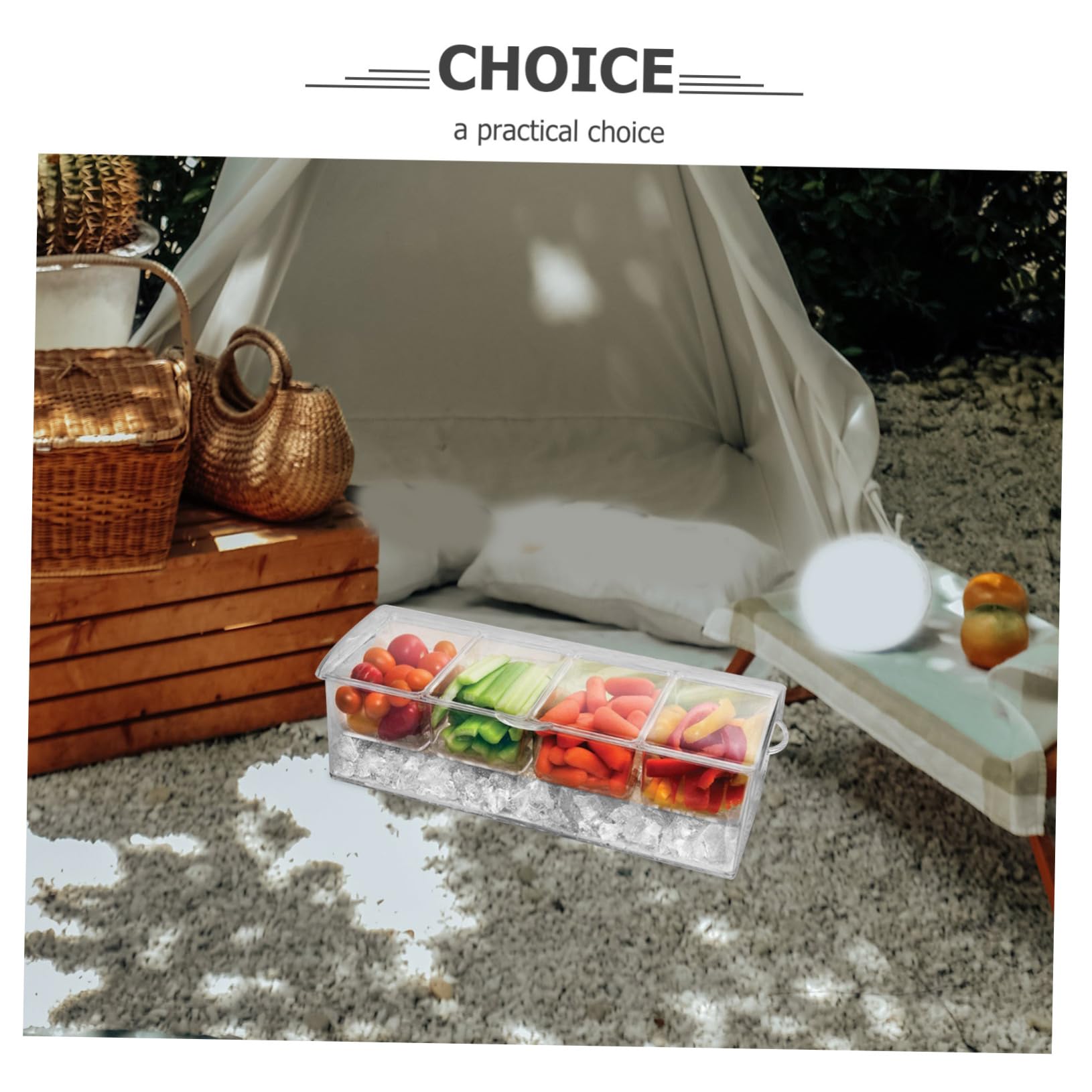 TOYANDONA Stapelbarer Kühlschrank Organizer Fach Compartments Frischhaltedosen mit Clips und Löffeln für Vielseitige Nutzung Küche Bar und Beim Picknick