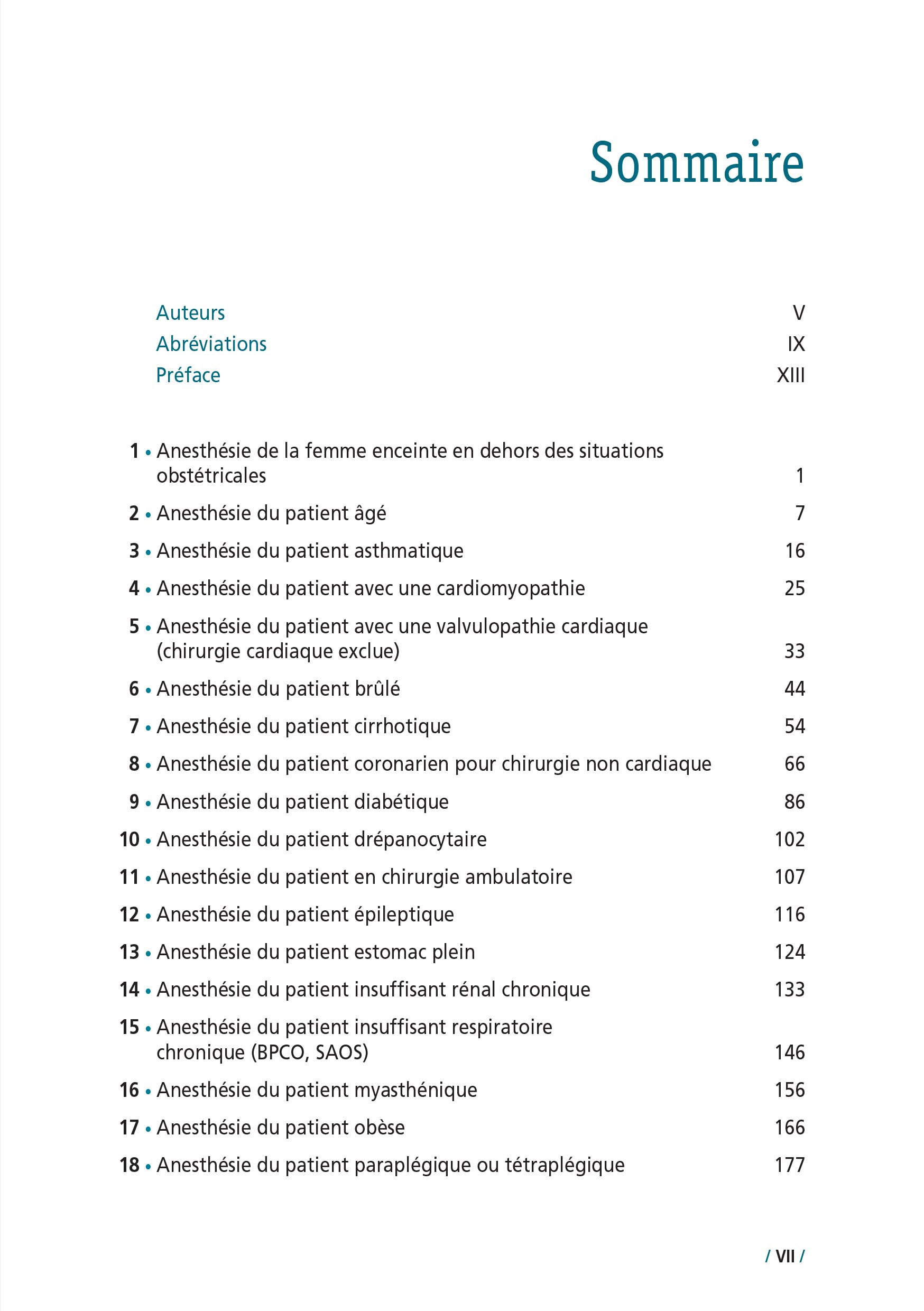 Procédures anesthésiques liées aux terrains: Volume 2