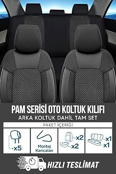 PAM Serisi Oto Koltuk Kılıfı (Siyah)