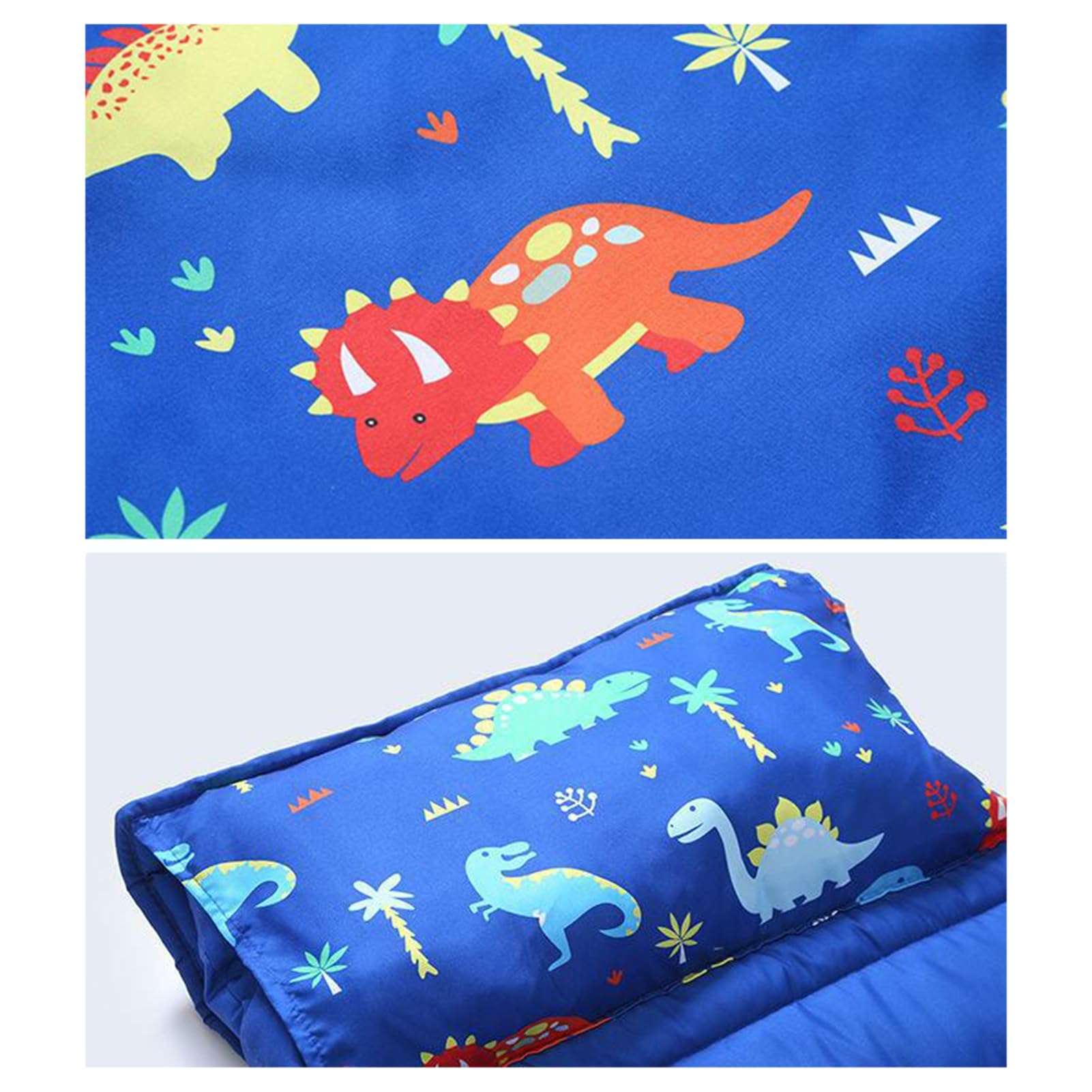 Tapis de sieste de camping en plein air pour enfant doux et lavable Motif dessin animé imprimé dinosaure