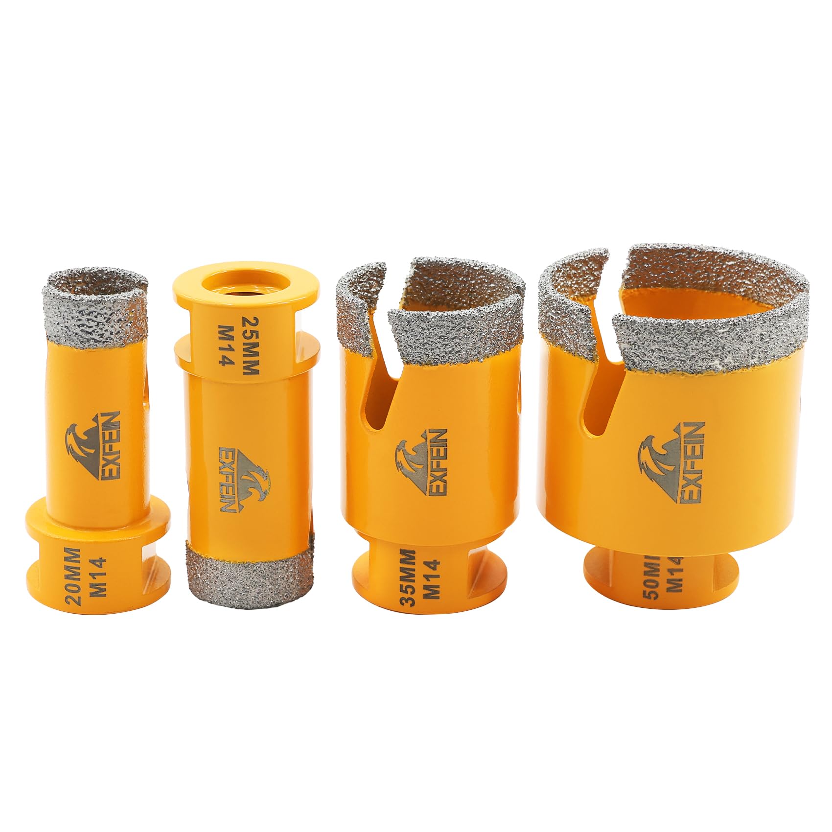 Porcelain Diamond Drill Bit – 4 Pieces (20/25/35/50 mm) Porcelain Diamond Crown for Marble Ceramic Tiles