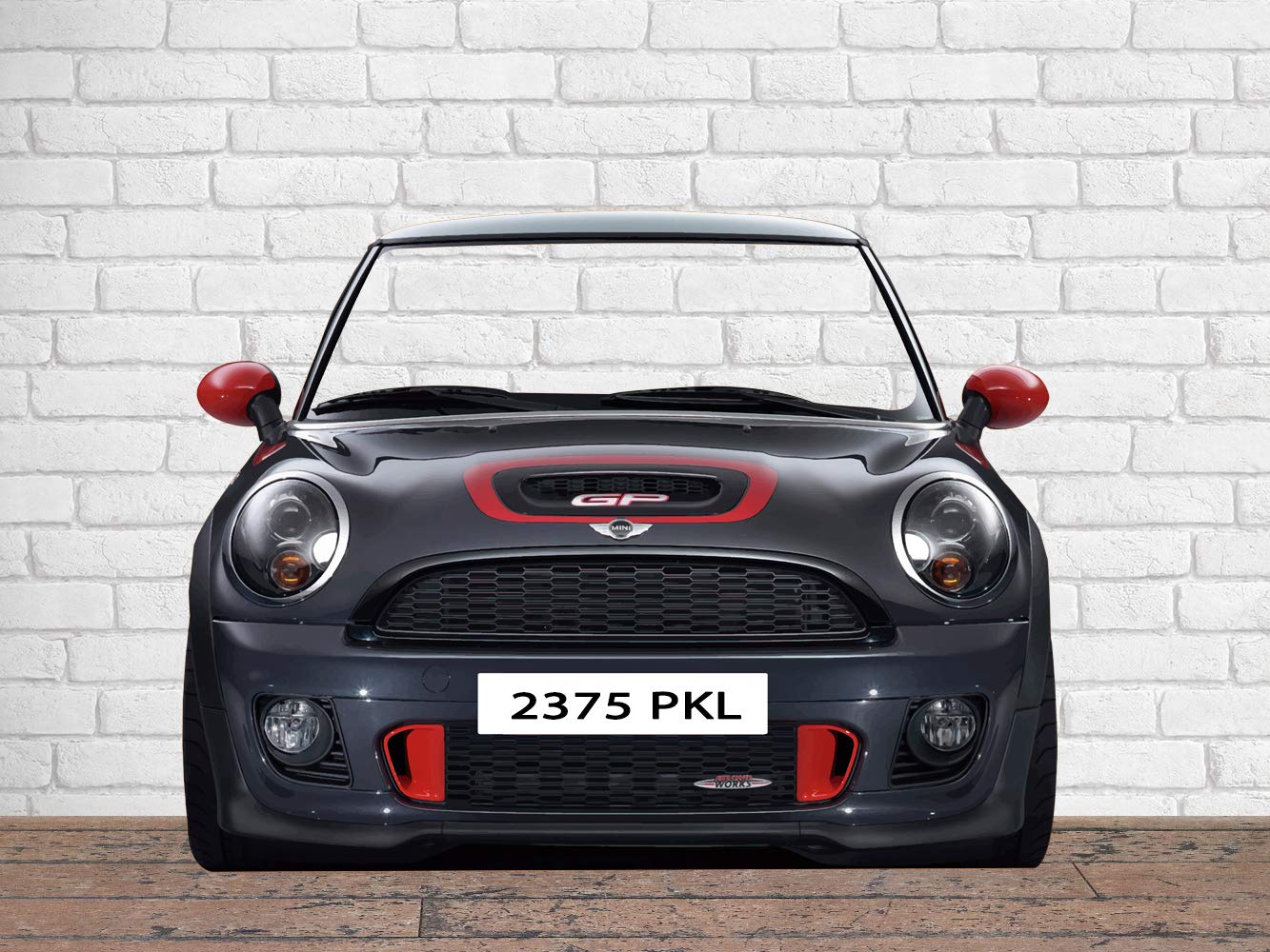 Photocall Personalizado para Bodas en Pegasus Coche Negro 200x150cm | Photocall Personalizado Coche Negro | Photocall Personalizado Económico y Original | Photocall Personalizado Troquelado