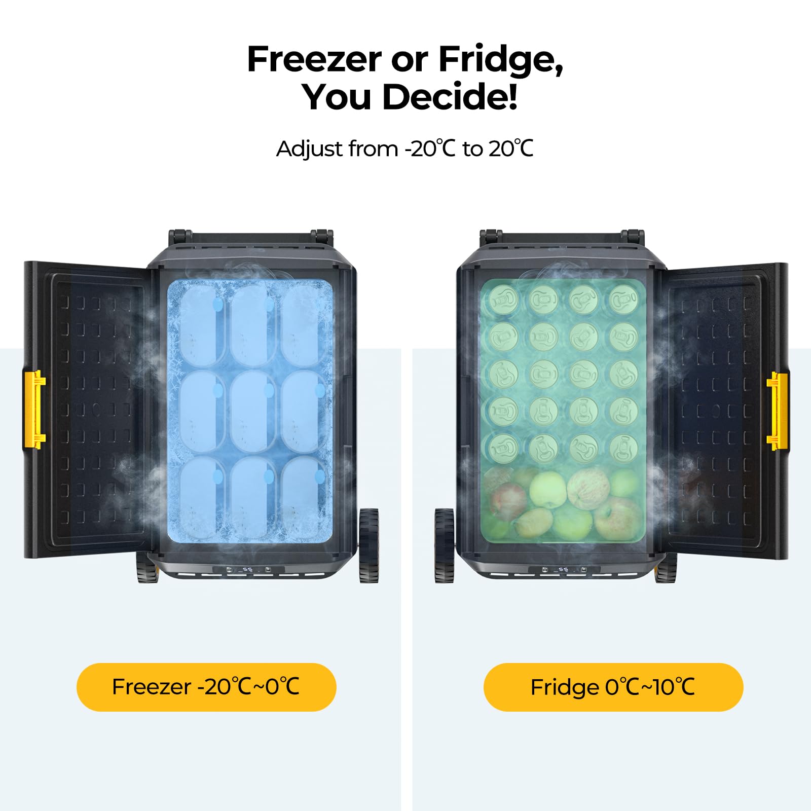 BougeRV CRS 40L Kompressor Kühlbox 12V 230V APP Steuerung IPX4 wasserdicht -20℃ Camping Reisen Boot Angeln