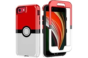 SupBox iPhone 7 Phone Case: Anime Cartoon Protection with Red&White Ball Pattern