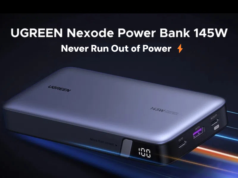UGREEN 145W Laptop Power Bank 25000mAh, 140W PD3.0 Fast Charge, 3