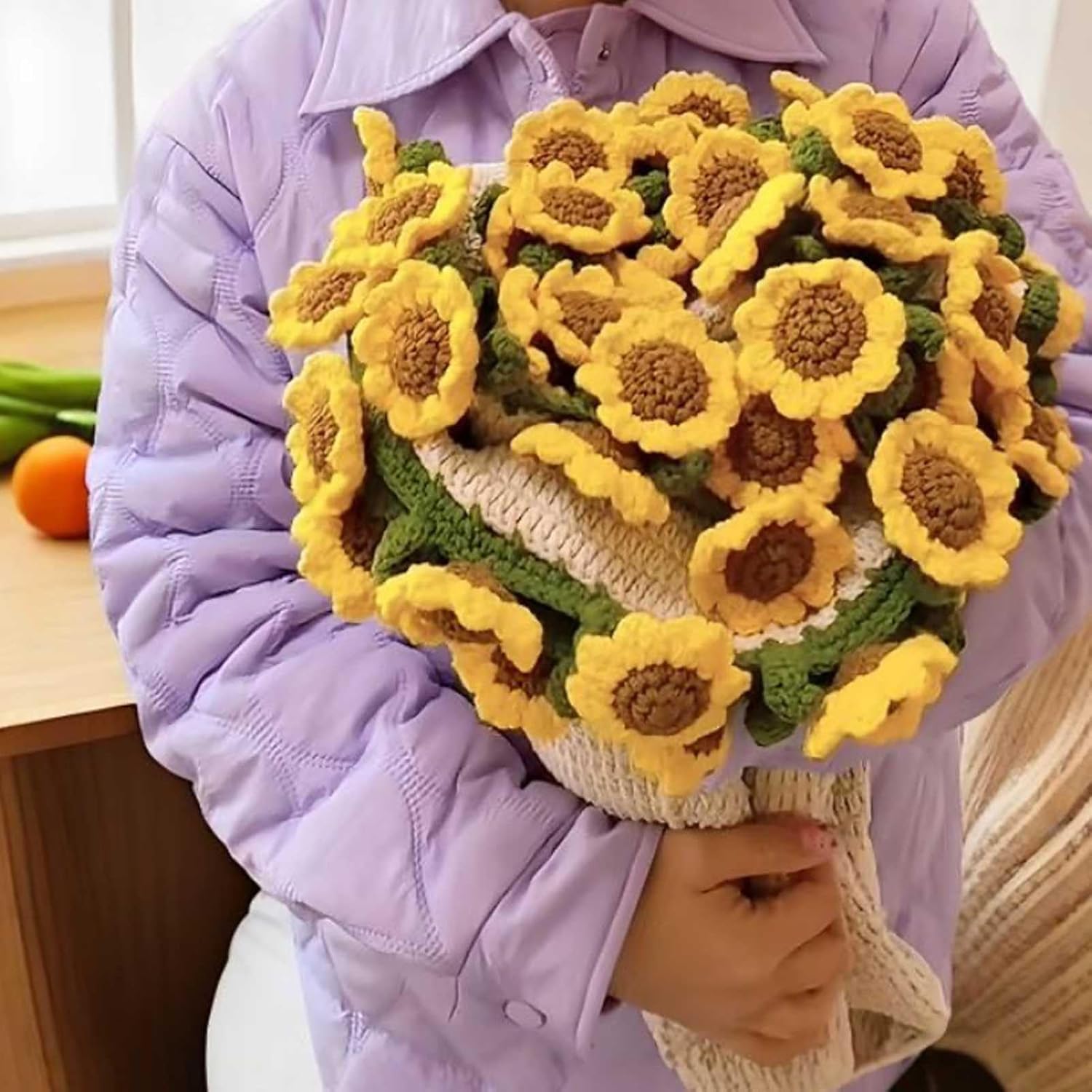Couverture de bouquet de roses crochet plaid tricoté main jeté de lit canapé