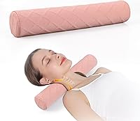 Vista 14 de Cozyhealth Almohada cervical pequeña de 3.1 pulgadas de alto, almohada cilíndrica de espuma viscoelástica suave media para dormir, soporte de cuello