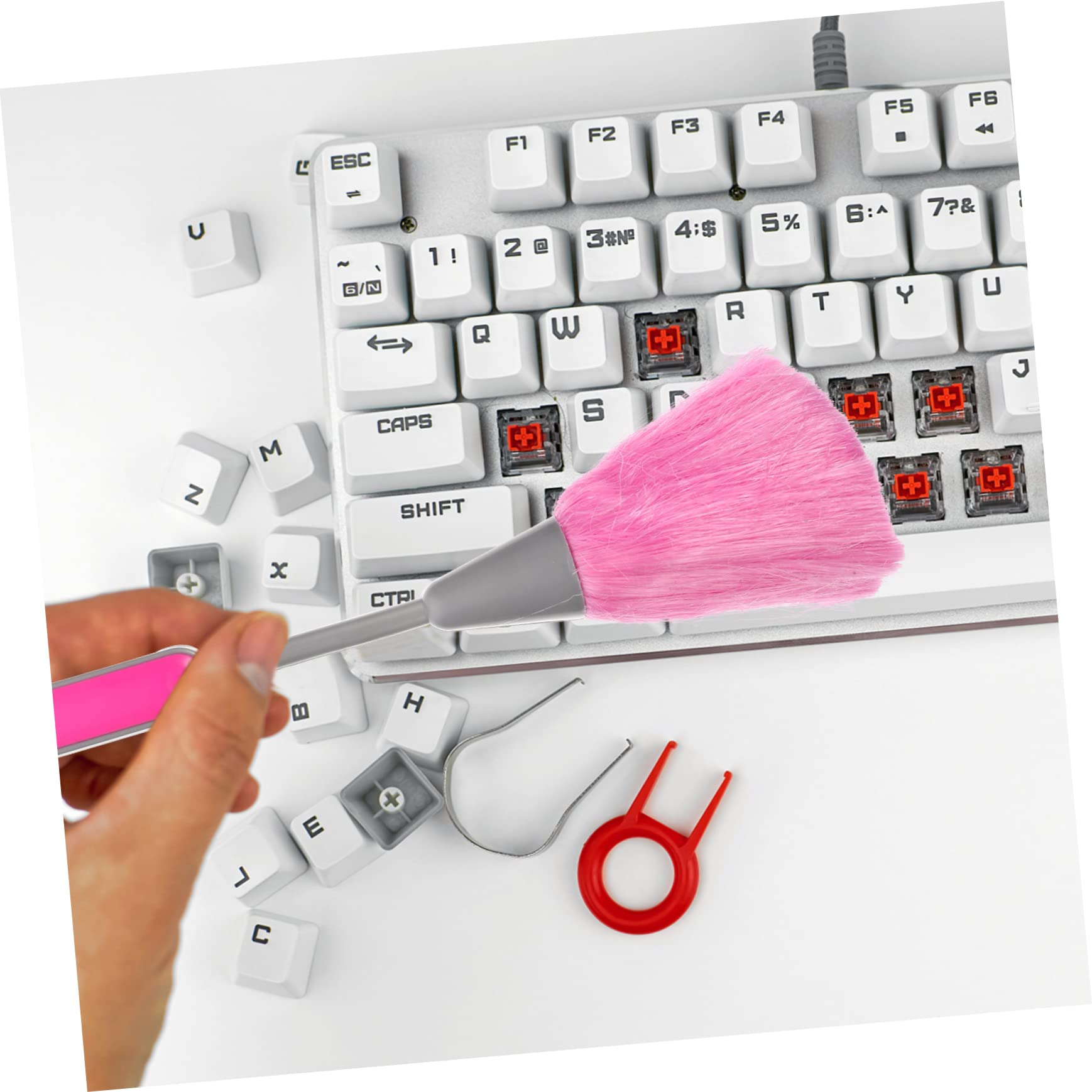 Hemobllo 9pezzi Spazzole Per Pulizia Tastiera Piccoli Per Computer Spazzole Multifunzionali Per Rimuovere Polvere e Sporco Superfici e Giocattoli Colori Blu Verde e Rosa