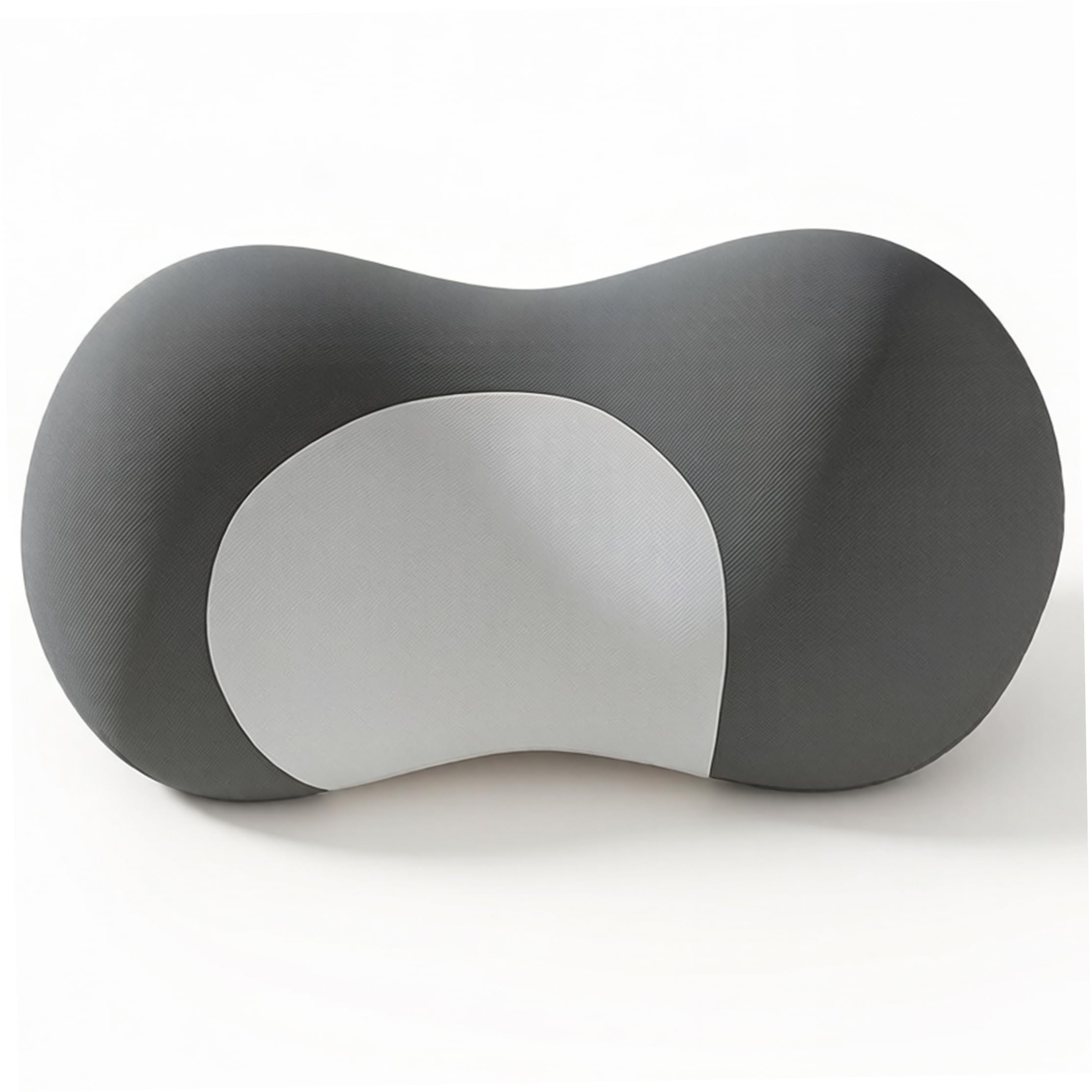 Striegro Neck Support for Office Chair, 9.4×5.1in Car Neck Pillow with Strap Memory Foam Ice Silk Pillow Multi-use for Office Napping & Driving, Gray.
