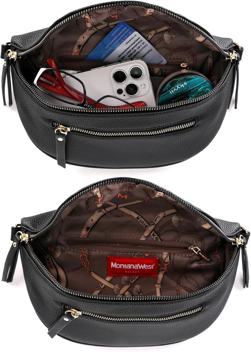 Montana West Crossbody Bags for Women Bum Bag Sling Purse with Adjustable Strap - Image 5