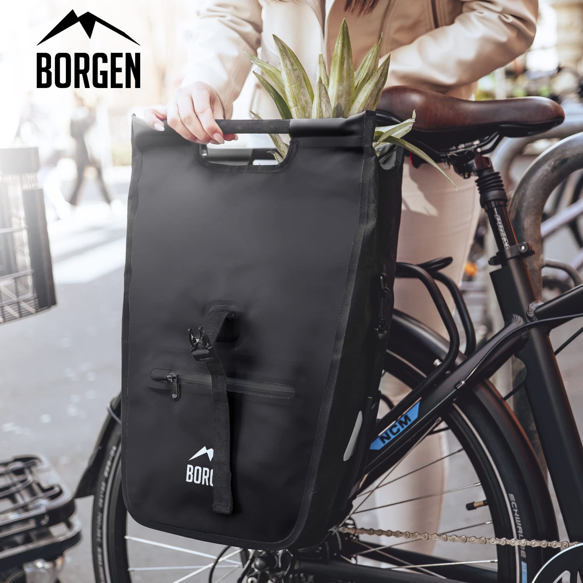 Borgen Sacoche pour vélo pour Porte-Bagages avec Insert réfrigérant Amovible – Utilisable comme pour Porte-Bagages, Sacoche de vélo, Sacoche de Transport 23 litres