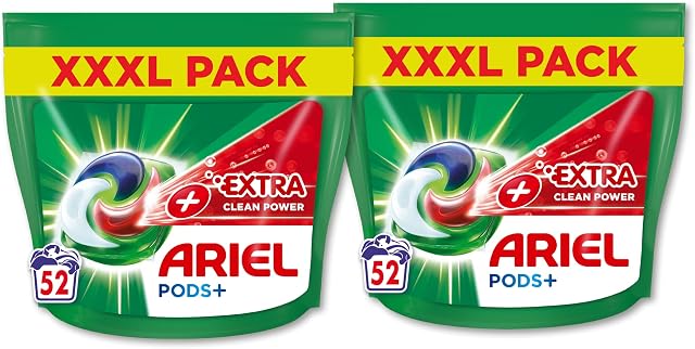 Ariel Pods+ Kapsułki do Prania, 2 x 52 Sztuki