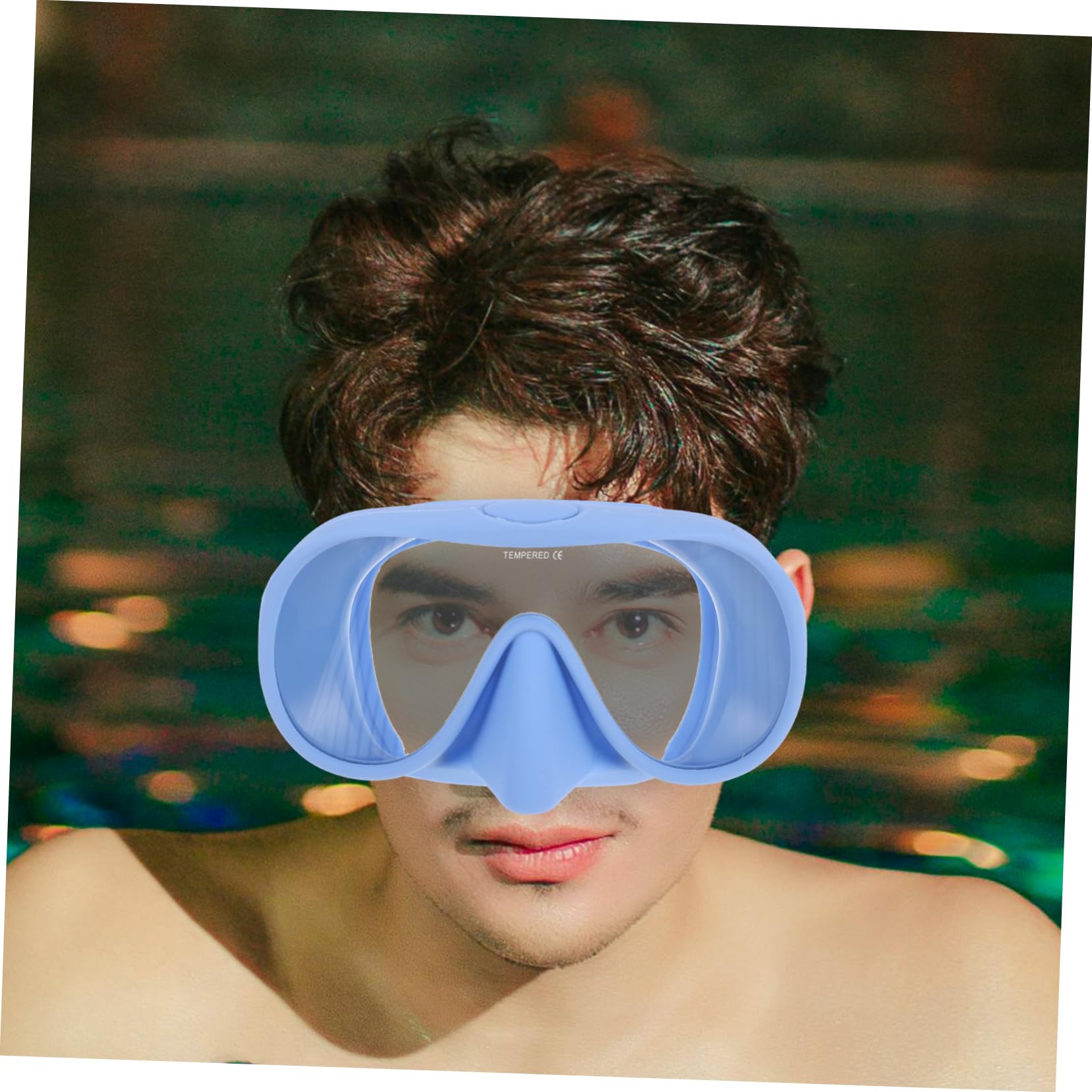 Set Snorkeling in Silicone e Vetro Temperato per Adulti | Maschera da Snorkeling Professionale, Maschera Sub Professionale, Boccaglio Immersione Nuoto, Festa Estiva
