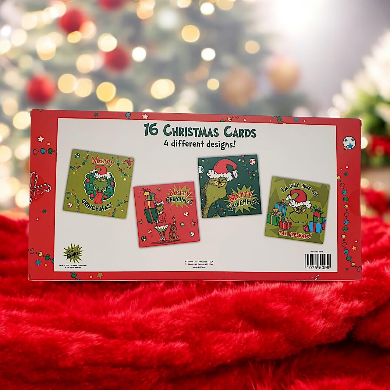 Hallmark Dr. Seuss 25574081 How The Grinch Stole Christmas! Merry Grinchmas Ornament, H 9,4 cm x B 7,1 cm x L 2,4 cm, Rot und Grün