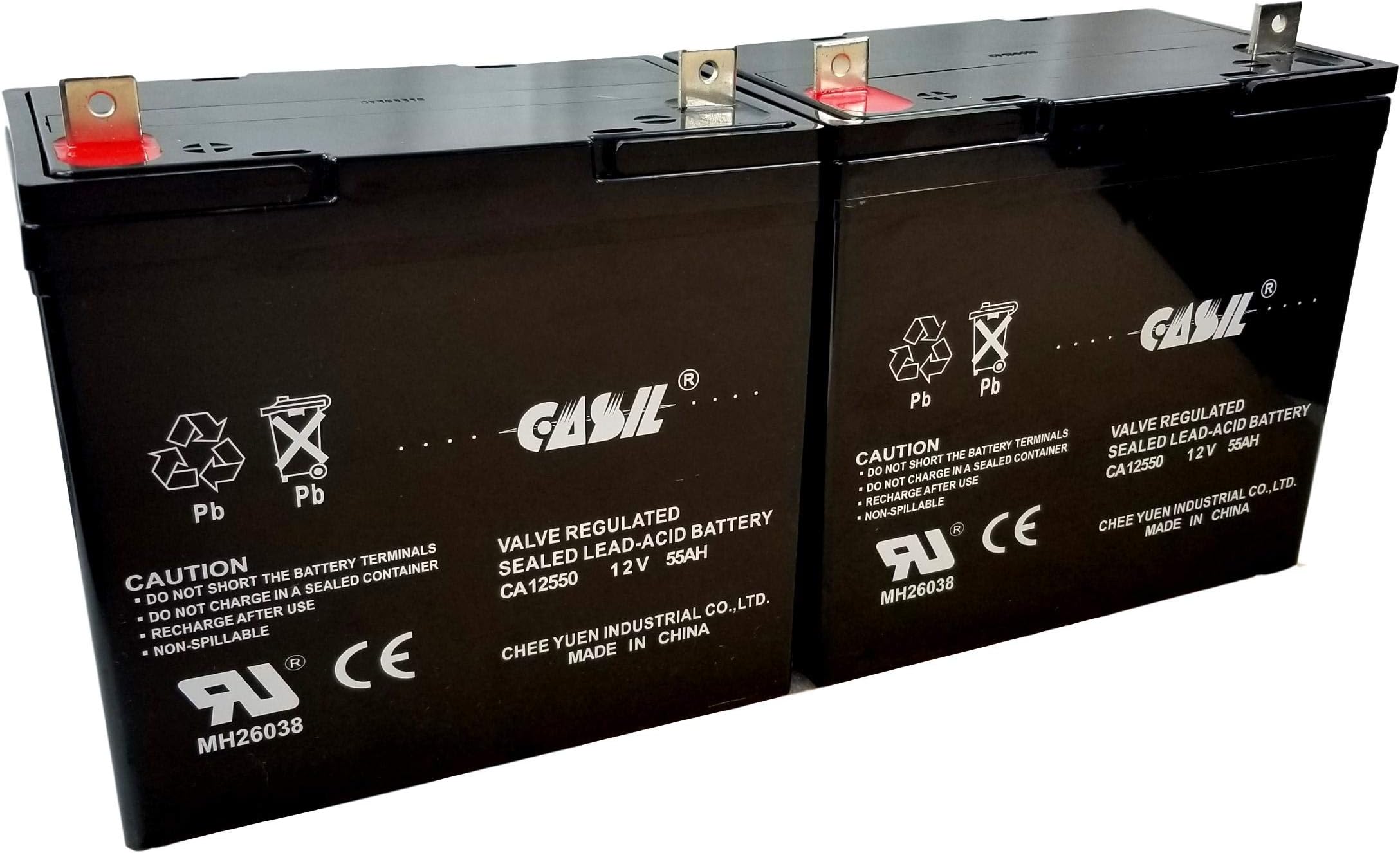 12V 55Ah Battery for Quantum QG Edge 2.0 Power Chair NF552