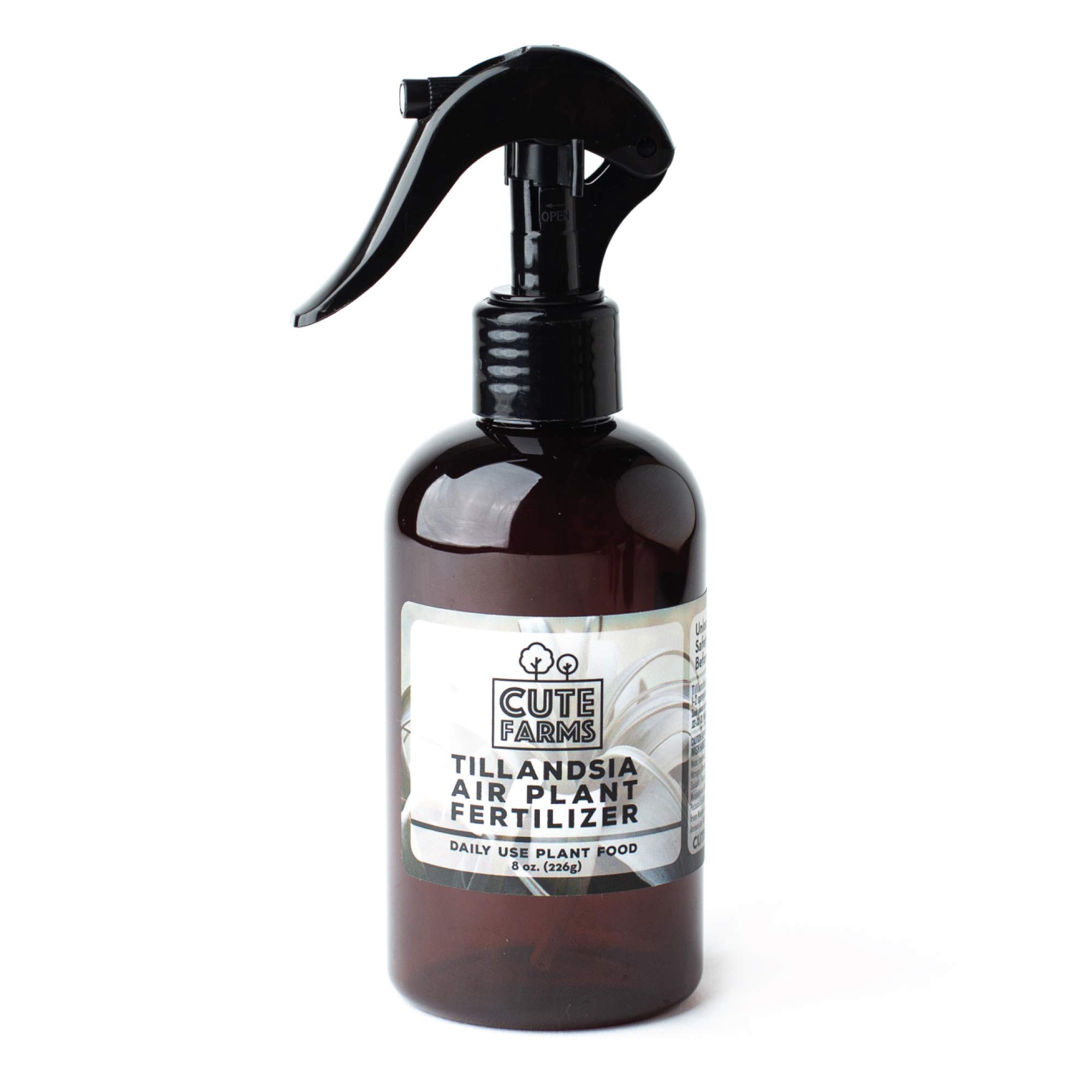 Cute Farms Tillandsia Air Plant Fertilizer | Gentle Daily Use Formula Plant Food | Formulated Nutrients for Air Plants (8 oz. Spray Bottle)
