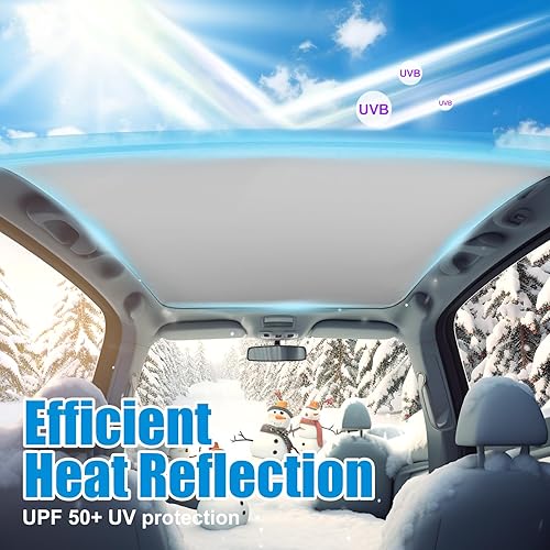 Miniatura 3 de New Static Cling Tesla Model 3 Roof Sunshade, Tesla Electrostatic Adhesion Sunshade for Model 3, Tesla Glass roof Sunshade,Heat Insulation No Buckle