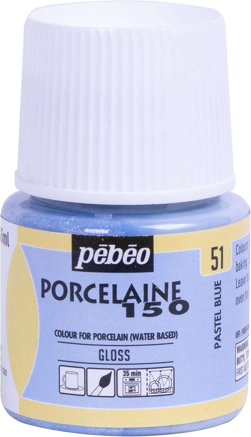 Pebeo Porcelaine 150 Ceramic Paint, Blue