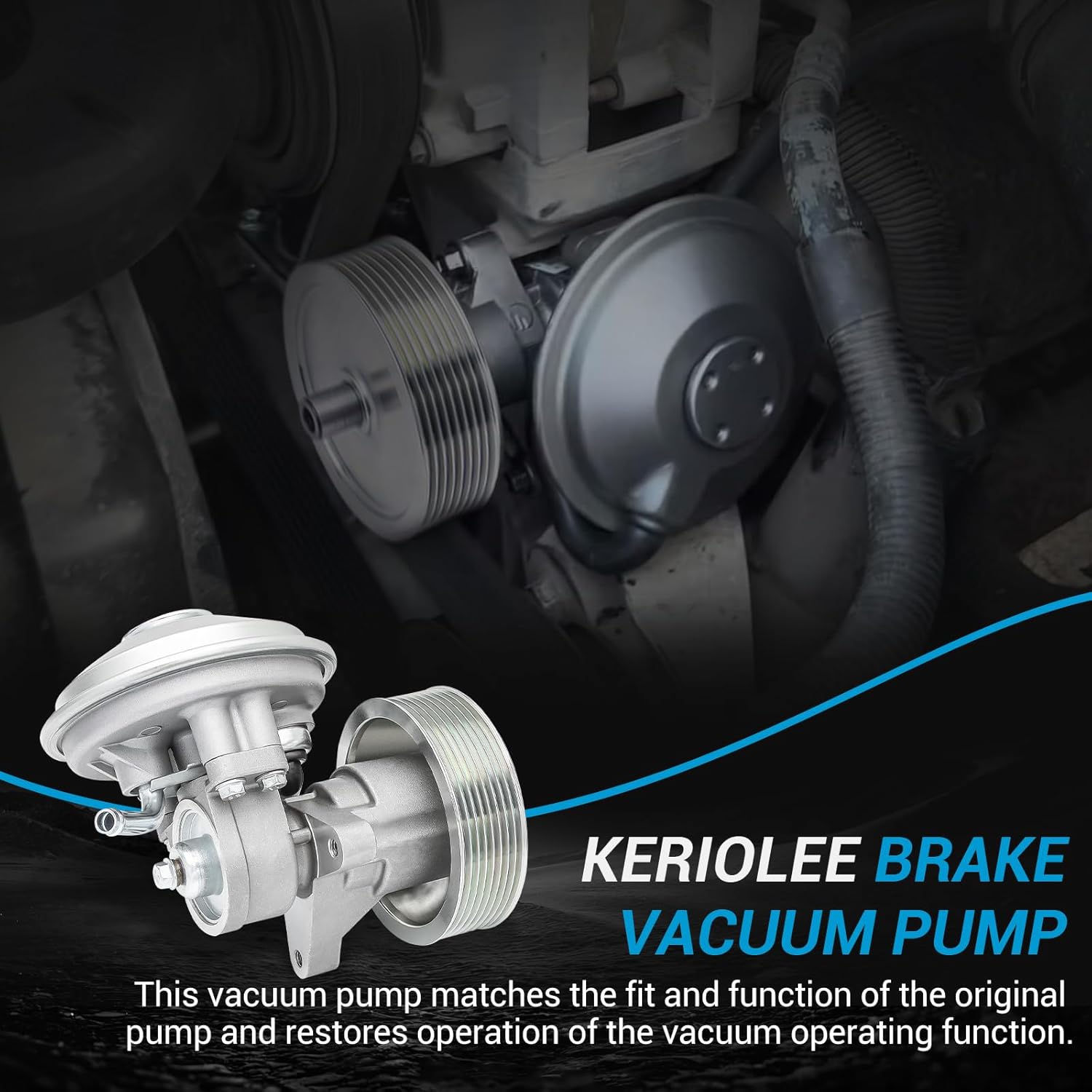 5102084AA Mechanical Engine Brake Vacuum Pump Compatible with Dodge Ram 2500 3500 5.9L 6.7L Cummins 64-1027