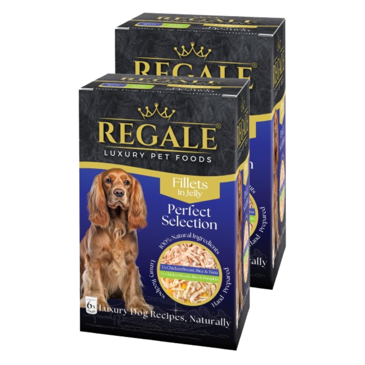 Regale Fillets in Jelly 6pk x Pack of 2 - Perfect Selection - Give Your Pooch the Royal Treatment - Only the Best for Your Dog - 100% Natural Ingredients