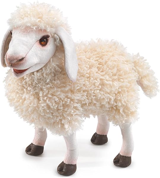 Folkmanis Woolly Sheep Hand Puppet for Imaginative Play
