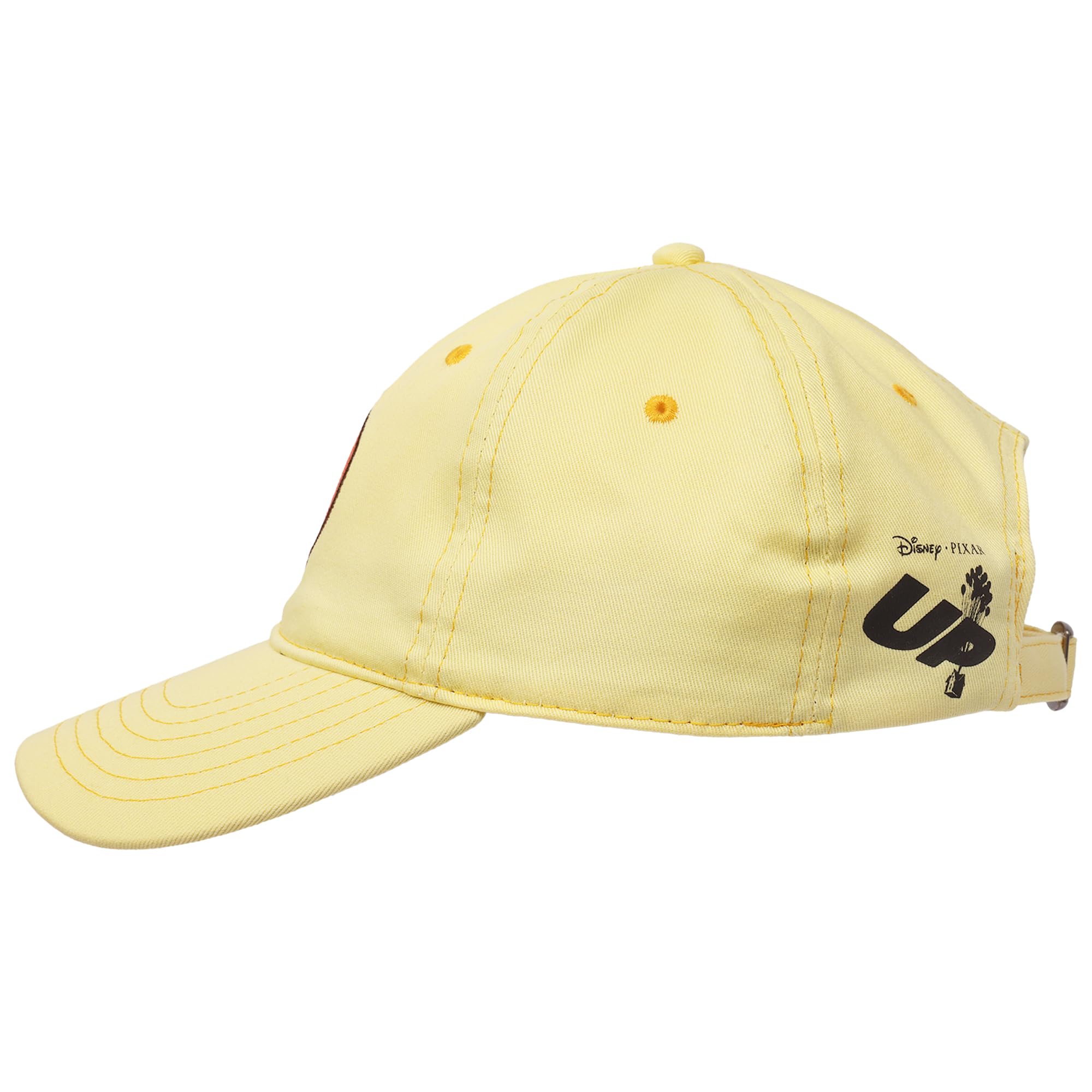 Disney Pixar Up Wilderness Explorer - Gorra de béisbol Ajustable de algodón con ala Curvada, Amarillo, Talla única