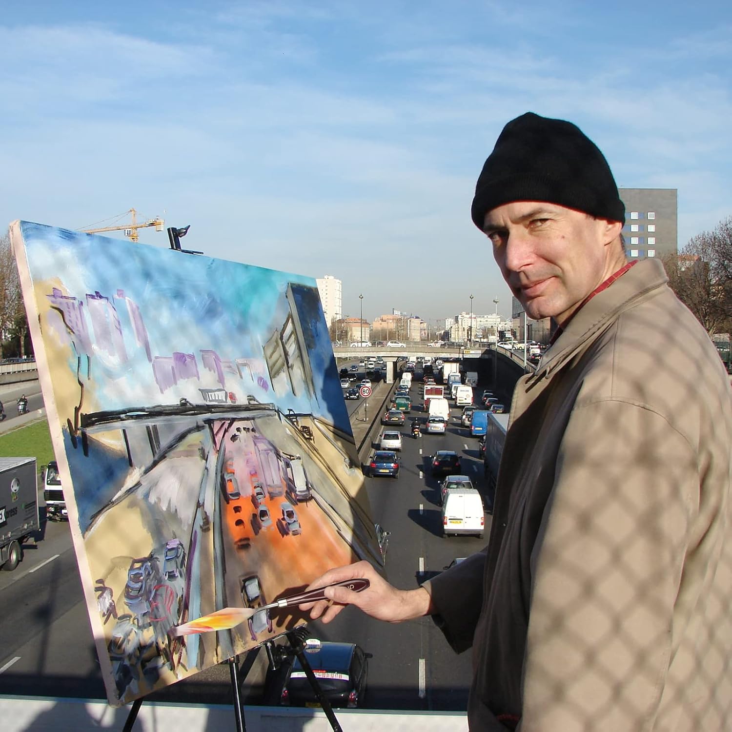 5 Pieces Painting Knife Set, Stainless Steel Palette Knives Set,Thin and Flexible Spatula Palette Knifes with Wooden Handle for Oil Painting, Color Mixing, Cake Decorating - Reddish Brown